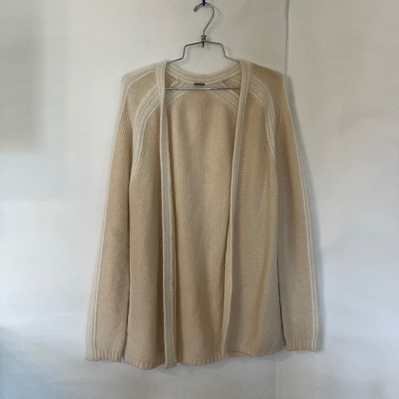 Elie Tahari Beige Knit Cardigan Sweater Size (Small) Open Front (No closure) - Picture 1 of 8